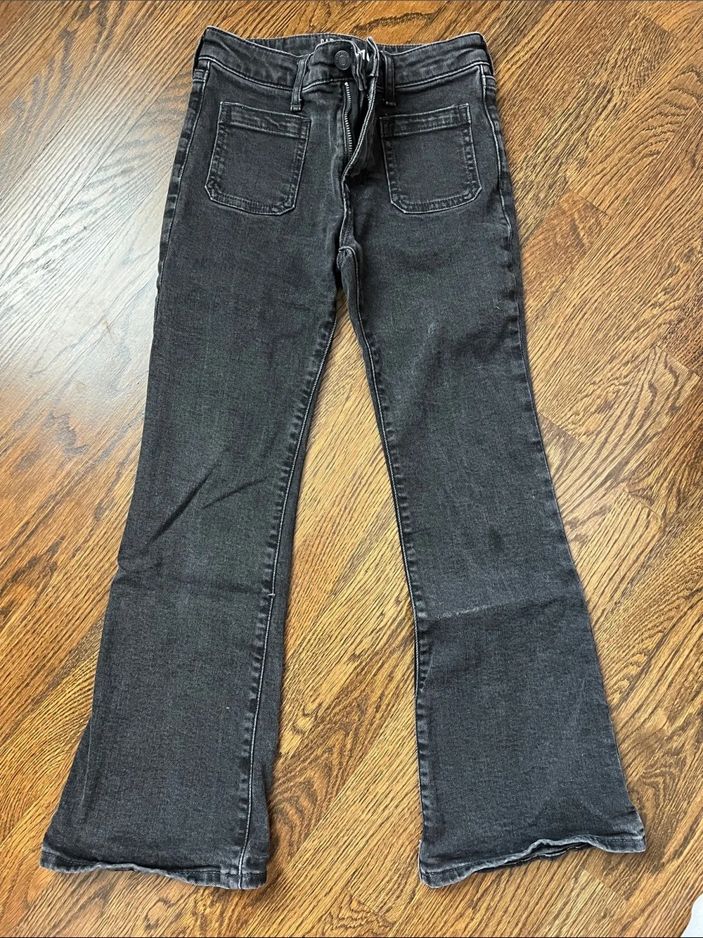 Gap kids 70s flare high rise jeans